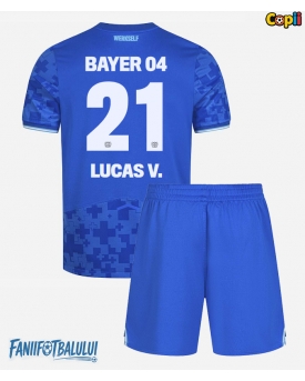Bayer Leverkusen Lucas Vazquez #21 Echipament de Fotbal Replică 2025-26 Copii Treilea (+ Șorturi)